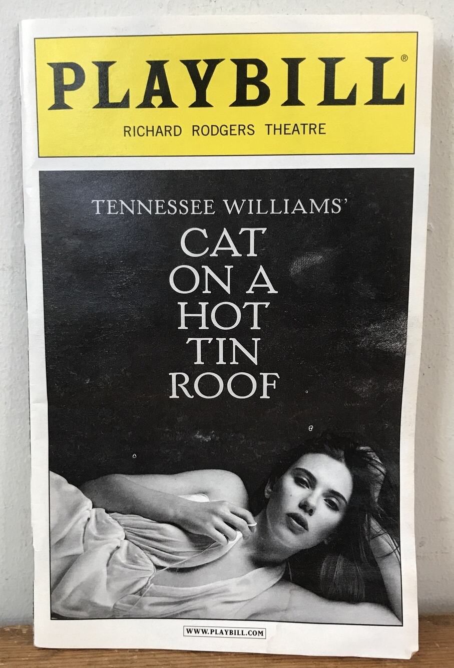 2013 Richard Rodgers Theatre Cat On A Hot Tin Roof Scarlett Johanson Playbill